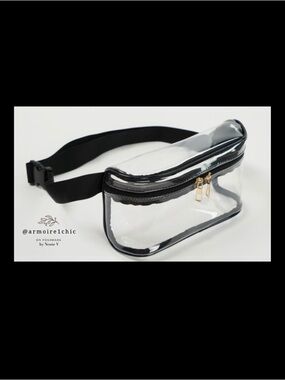 CLEAR FANNY PACK | With an Adjustable Plus Sized Waist | Stadium Approved